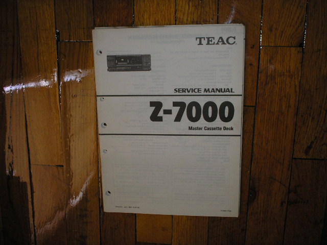 Z-7000 Master Cassette Deck Service Manual