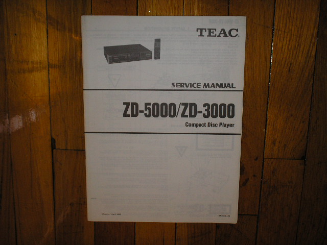 ZD-3000 ZD-5000 CD Player Service Manual