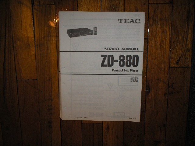 ZD-880 CD Player Service Manual