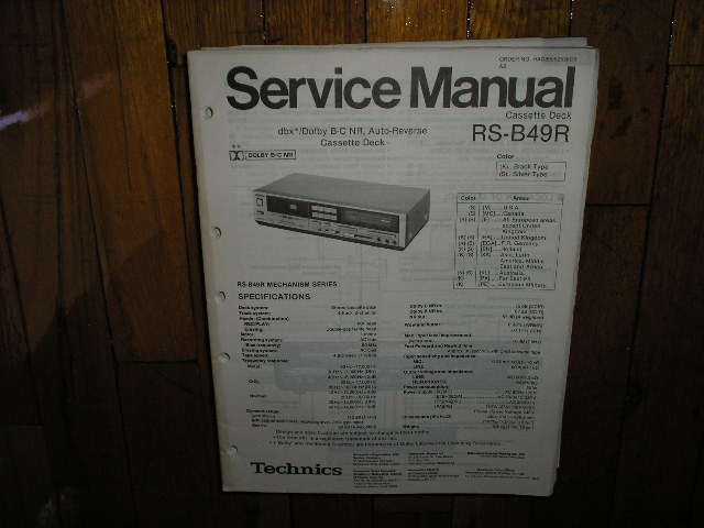 RS-B49R Cassette Deck Service Manual