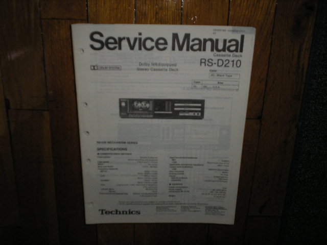 RS-D210 Cassette Deck Service Manual