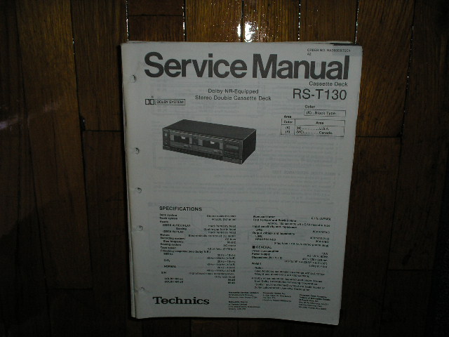 RS-T130 Cassette Deck Service Manual