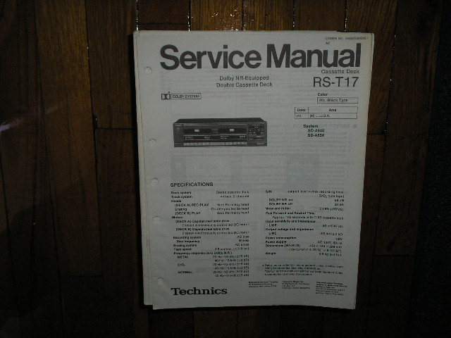 RS-T17 Cassette Deck Service Manual
