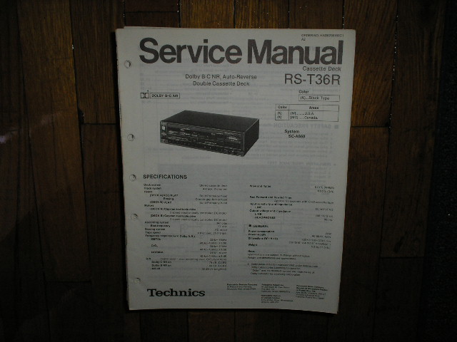 RS-T36R Cassette Deck Service Manual
