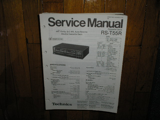 RS-T55R Cassette Deck Service Manual