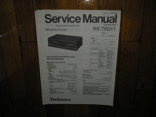 RS-TR311 Cassette Deck Service Manual