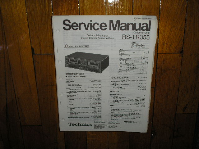 RS-T355 Cassette Deck Service Manual