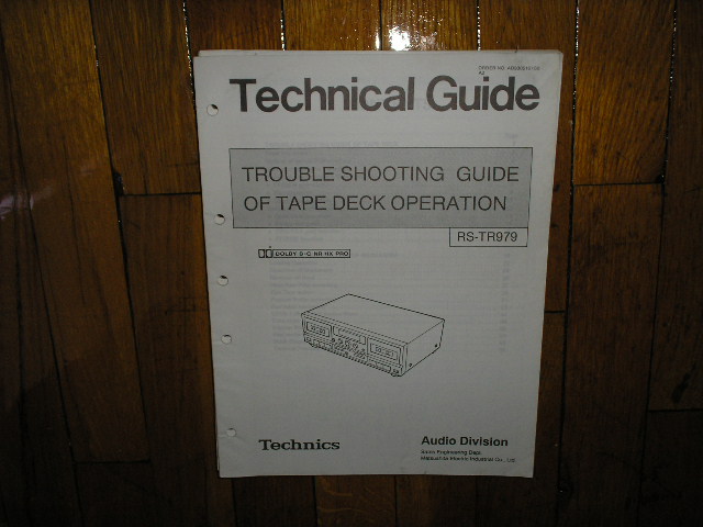 RS-TR979 Cassette Deck Troubleshooting Service Manual
