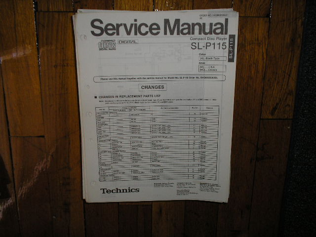 SL-P116 CD Player Service Manual