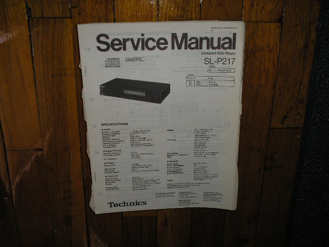 SL-P217 CD Player Service Manual