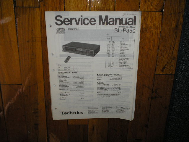SL-P350 CD Player Service Manual
