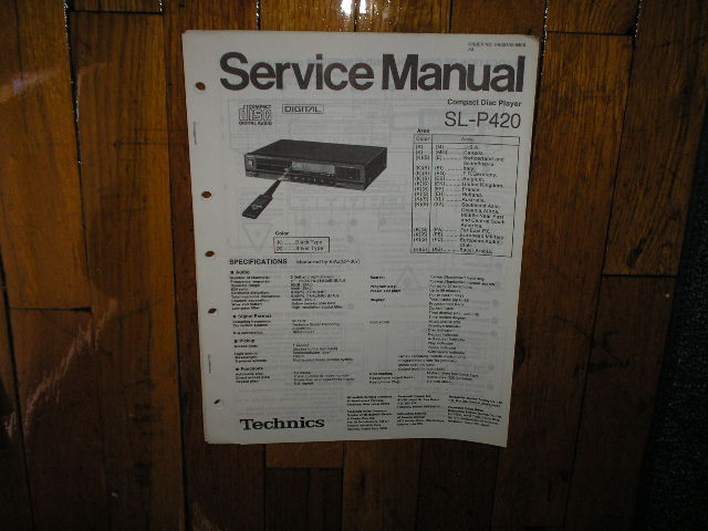 SL-P420 CD Player Service Manual