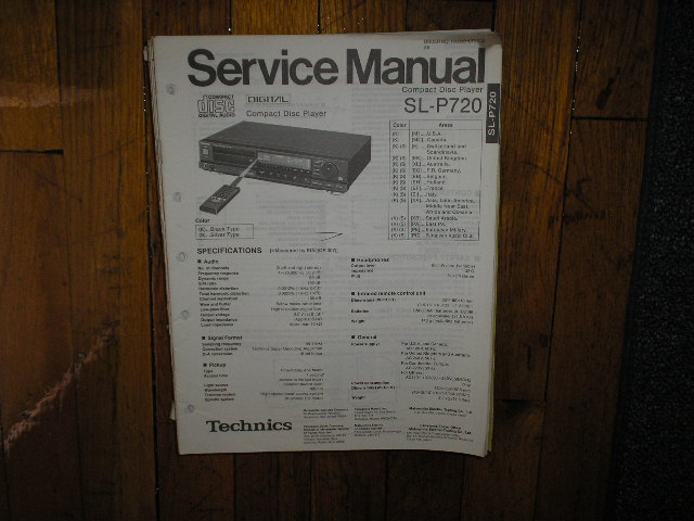 SL-P720 CD Player Operating Manual