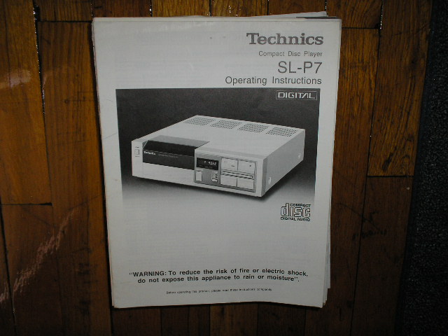 SL-P7 CD Player Operating Manual