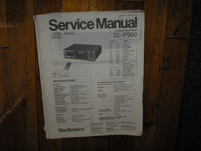 SL-P990 CD Player Service Manual