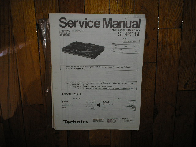 SL-PC14 CD Player Service Manual
