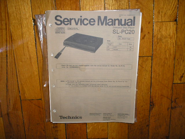 SL-PC20 CD Player Service Manual