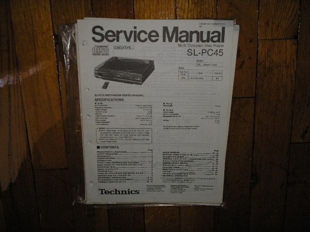 SL-PC45 CD Player Service Manual