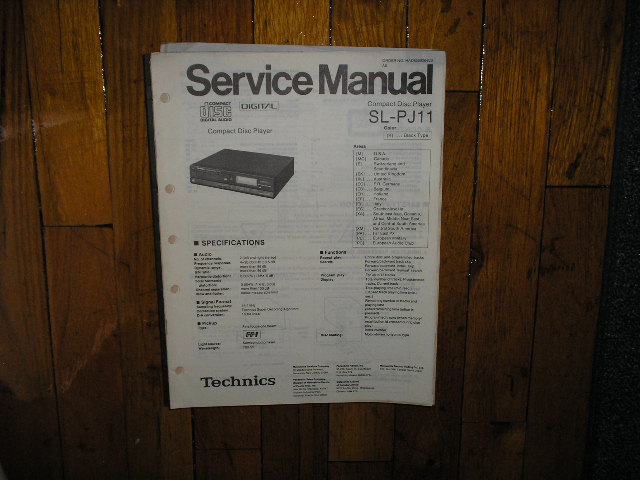 SL-PJ11 CD Player Service Manual