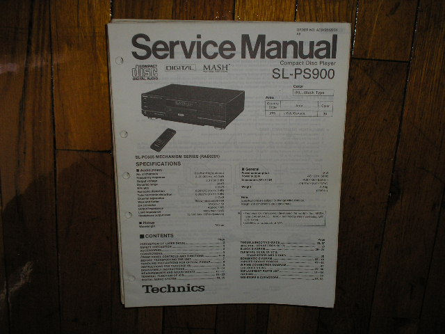 SL-PS900 CD Player Operating Manual