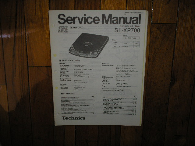 SL-XP700 Portable CD Player Service Manual