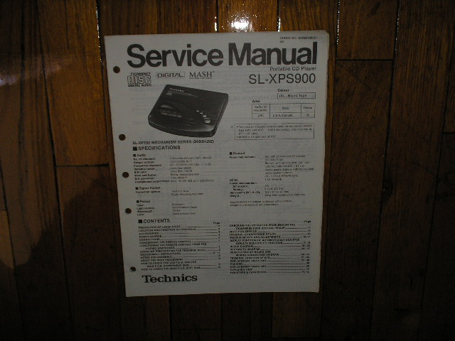 SL-XPS900 Portable CD Player Service Manual