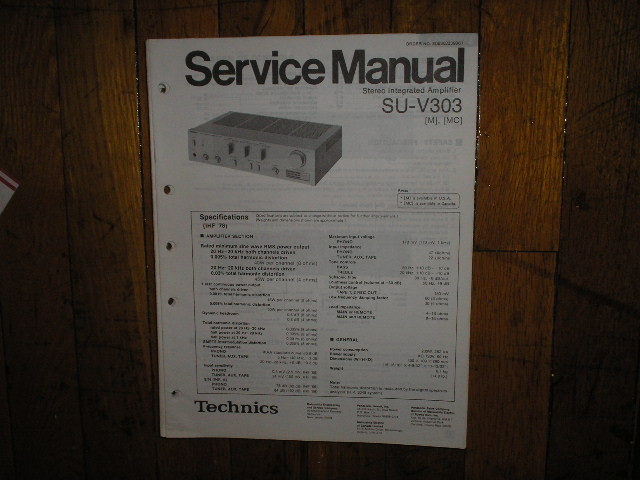 SU-V303 Amplifier Service Manual