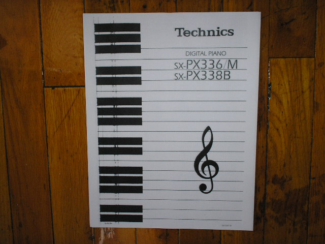 SX-PX338B Keyboard Operating Instruction Manual