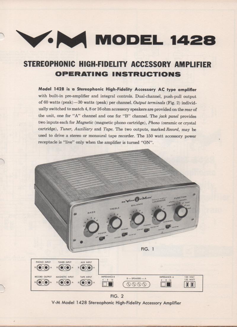 1428 Amplifier Service Manual