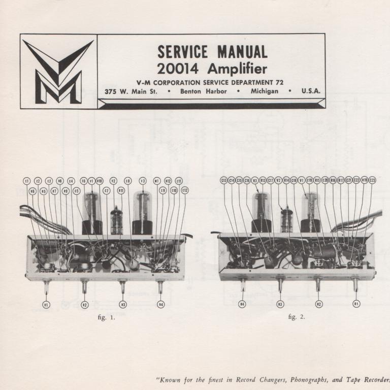 20014 Amplifier Service Manual