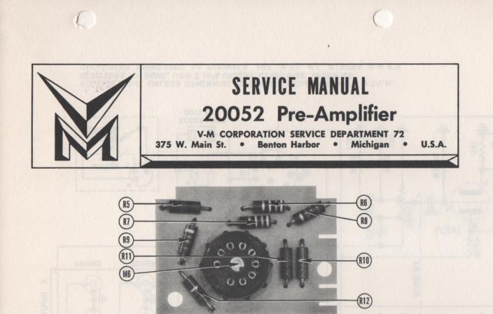 20052 Amplifier Service Manual