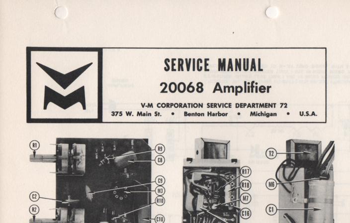 20068 Amplifier Service Manual