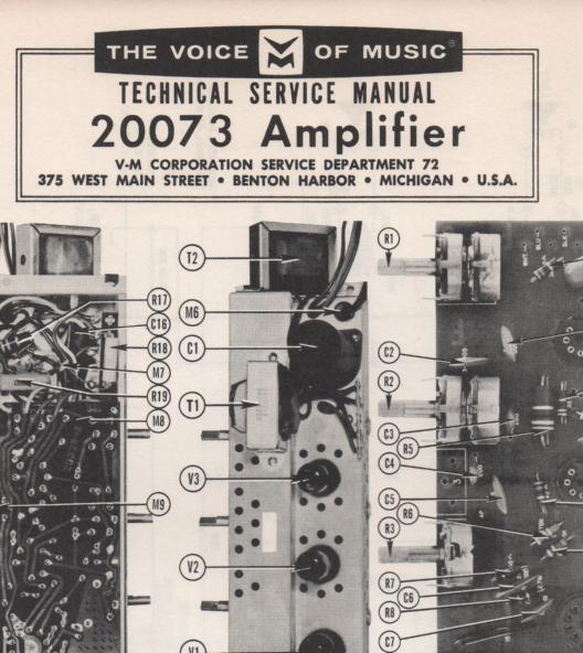 20073 Amplifier Service Manual