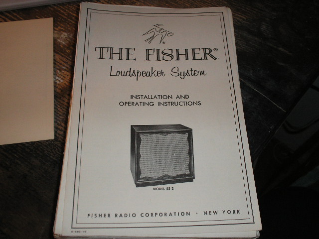SS-2 Speaker System Installation Operating Manual  Fisher