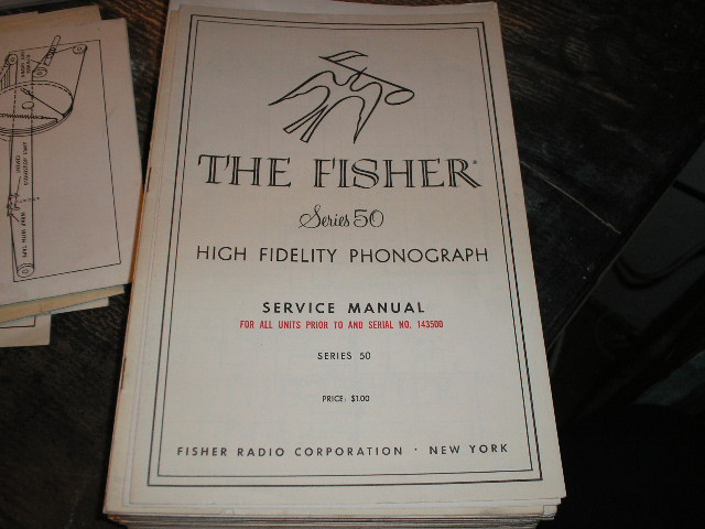Series 50 Phonograph Service Manual for units with Serial no up to and 143500