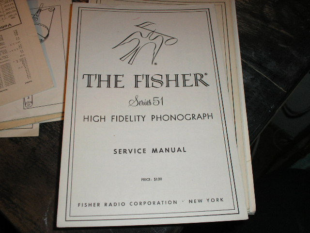 51 Phonograph Service Manual  Fisher