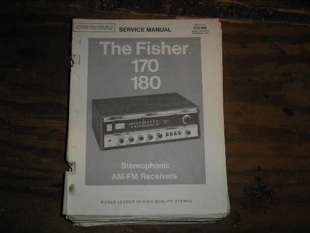 170 180  Receiver Service Manual  Fisher 