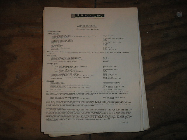 340-B Tuner Service Manual 2 for Serial # 235581 and up.... Schematic dated July 17th 1963..has an updated date on the schematic of March 24th 1964..