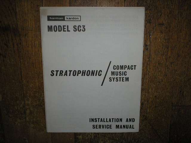 SC3 Stratophonic Compact Music System Service Information 