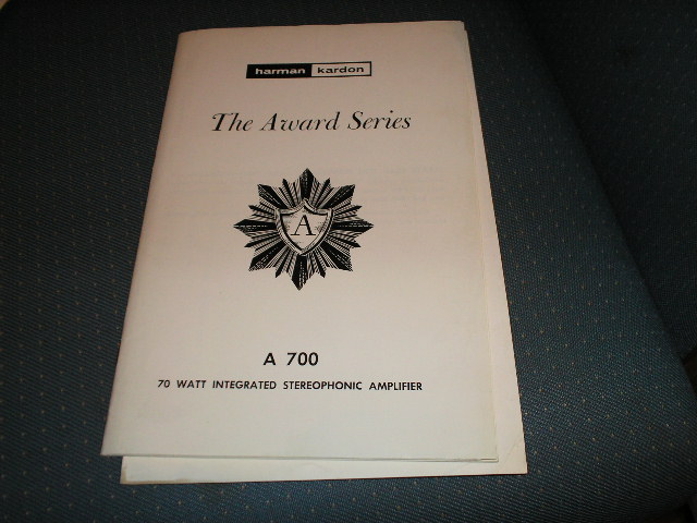 A700 Stereo Amplifier Service Manual with schematic