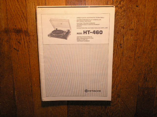 HT-460 Turntable Instruction Manual  Hitachi 