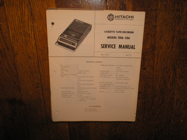 TRQ-256 Cassette Tape Recorder Service Manual