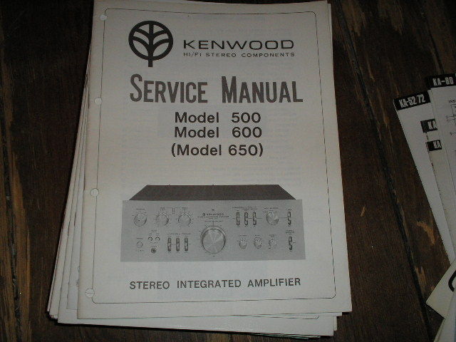Model # 500 600 and 650 Amplifier Service Manual
