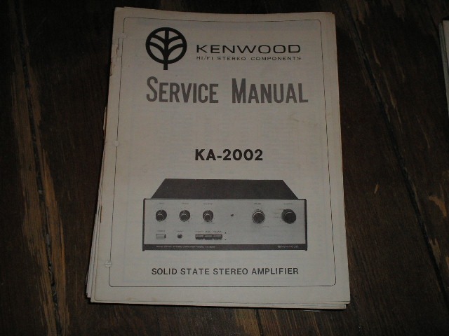 KA-2002 Amplifier Service Manual