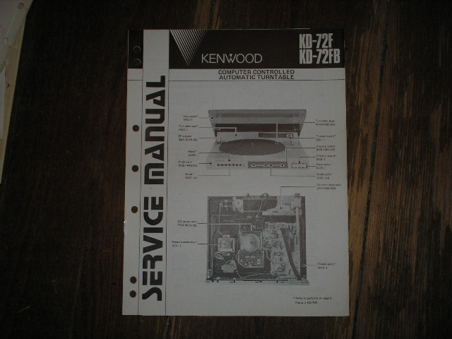 KD-72 Turntable Service Manual  Kenwood