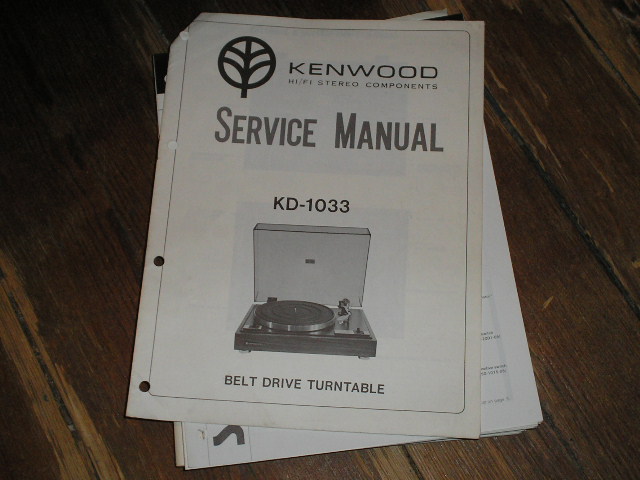 KD-1003 Turntable Service Manual  Kenwood
