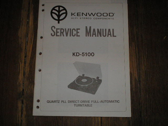 KD-5100 Turntable Service Manual  Kenwood
