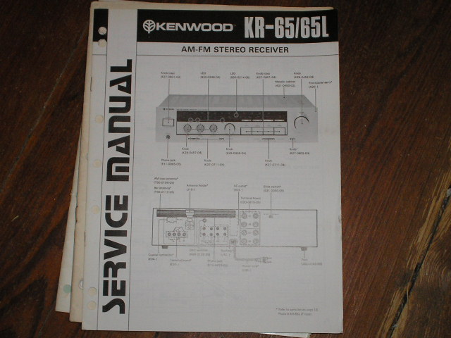 KR-65 KR-65L Receiver Service Manual  Kenwood