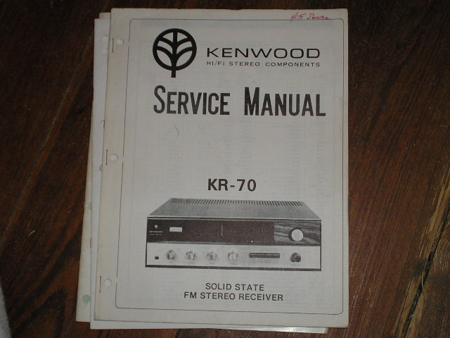 KR-70 Receiver Service Manual  Kenwood