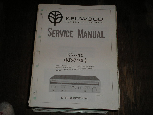 KR-710 KR-710L Receiver Service Manual  Kenwood